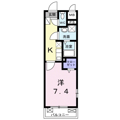 ラニカイ西鎌倉 201号室 間取り