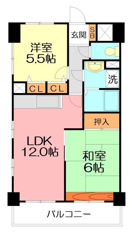 アーク戸塚ヒルズ 203号室 間取り
