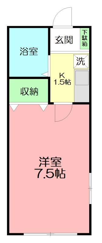 プリンス藤沢 106号室 間取り