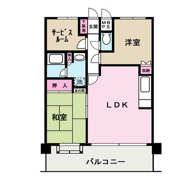 ライオンズマンション茅ヶ崎第2 203号室 間取り