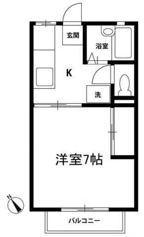 ルーメン 202号室 間取り
