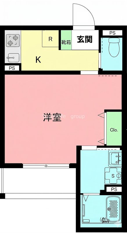 セレーノかしわ台 102号室 間取り