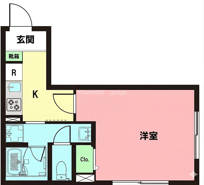 セレーノかしわ台 101号室 間取り