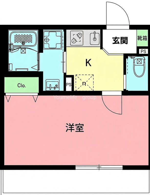 セレーノかしわ台 303号室 間取り