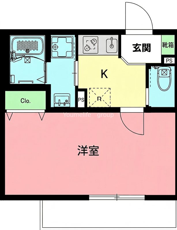 セレーノかしわ台 304号室 間取り