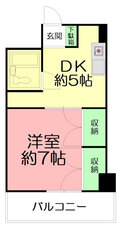 ＵＮＯイダビル 302号室 間取り