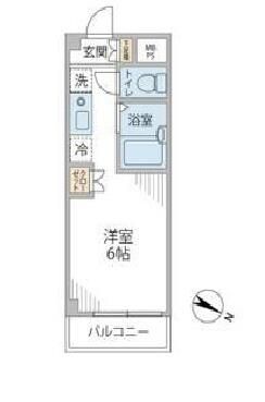 ライフピアモア大船 204号室 間取り