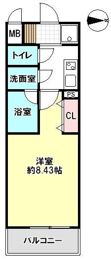 茅ヶ崎フェリックスコート長尾 404号室 間取り