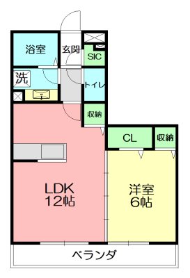 Riverside西湘 102号室 間取り