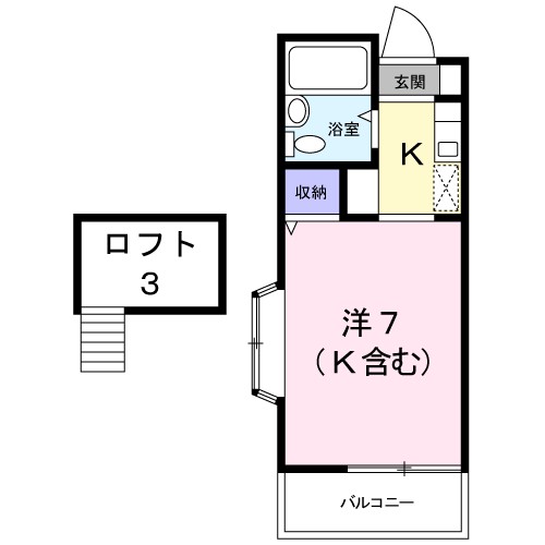 池田ハイツB 216号室 間取り