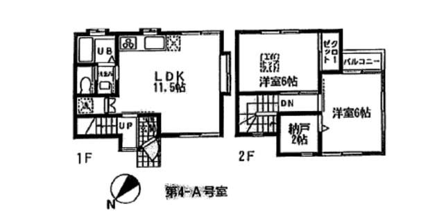 ソレイユ湘南台 4号室 間取り