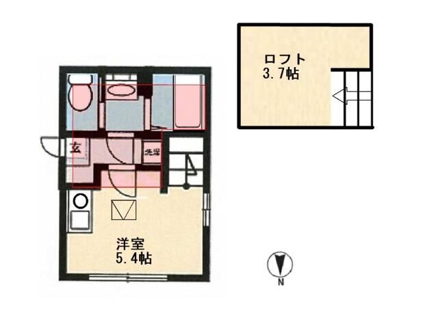 ココリータ戸塚 102号室 間取り
