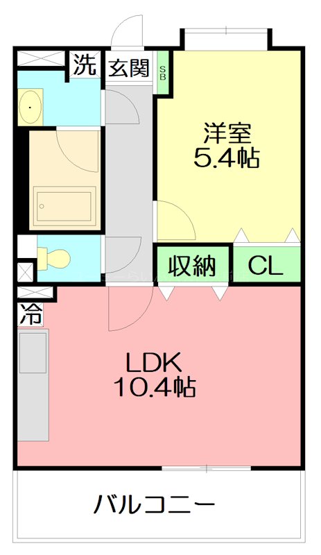 クロノス湘南台 303号室 間取り