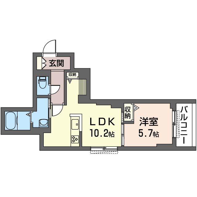 シャーメゾン鎌倉大町 203号室 間取り