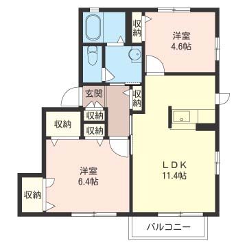 ポラール湘南深沢 201号室 間取り