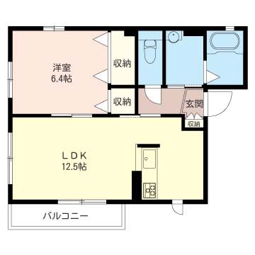ラピュータ鎌倉 201号室 間取り