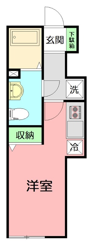 フローラ湘南茅ヶ崎 204号室 間取り