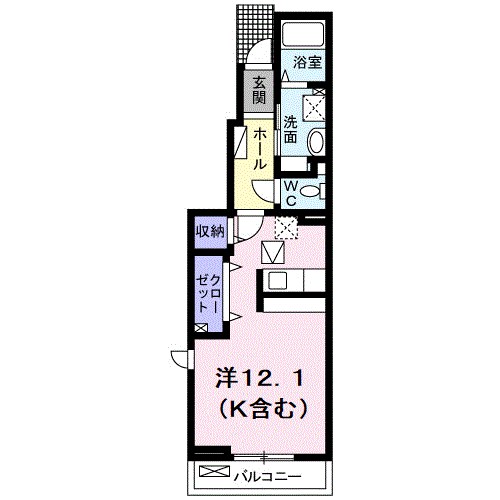 Ｓｏｒｔｅ１ 104号室 間取り