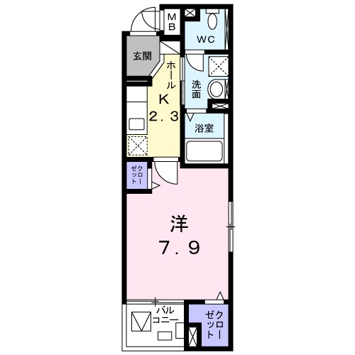 グレース　三の丸 301号室 間取り