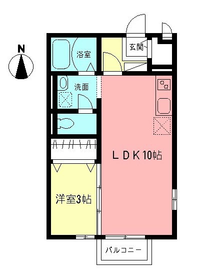 ハイムシャルマン 201号室 間取り