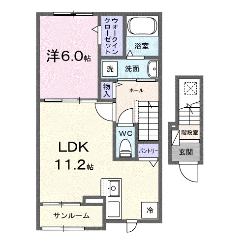 湘南シティコート 202号室 間取り