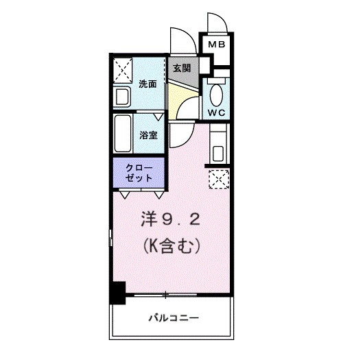 ジェルメ・アビタシオン 204号室 間取り