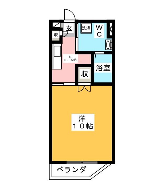 confor鴨宮 309号室 間取り
