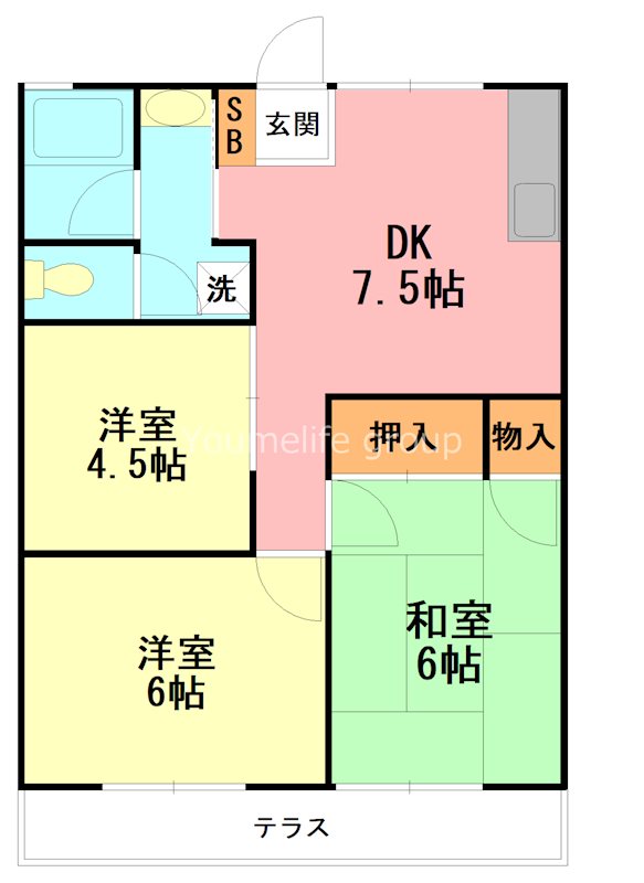 メゾン荻窪 103号室 間取り