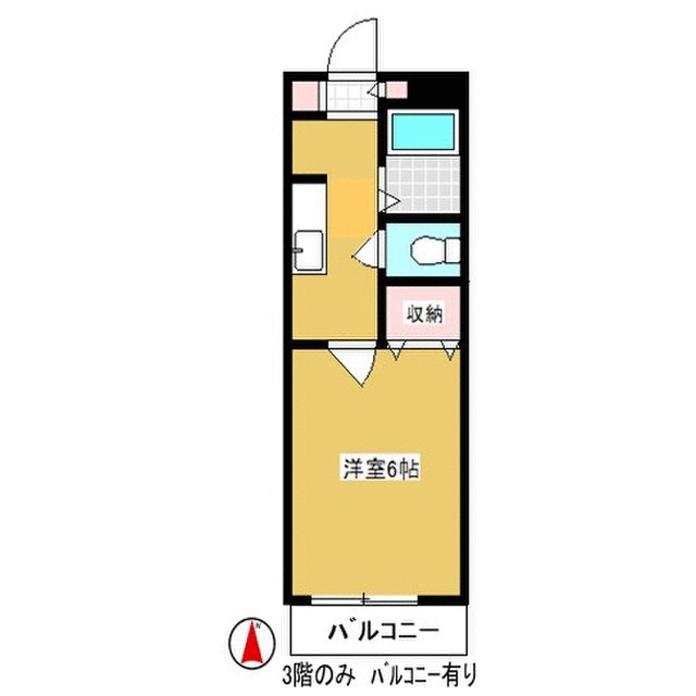アーバンライフ中町 305号室 間取り