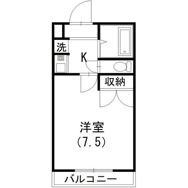 レジデンスジュネス 105号室 間取り