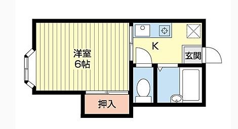 ローズガーデン B3号室 間取り