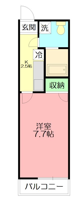 アルカディア 203号室 間取り