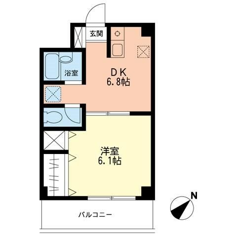 ジュネス西湘 305号室 間取り