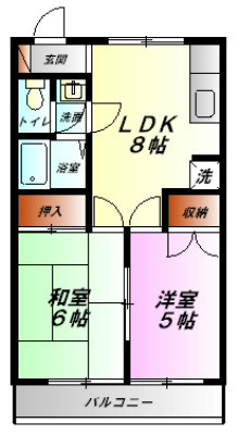 グリーンライフ奥津 206号室 間取り