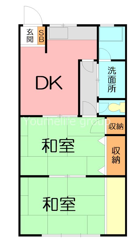 メゾン寿 102号室 間取り