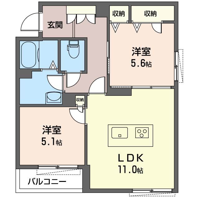 アルスノーヴァ 301号室 間取り