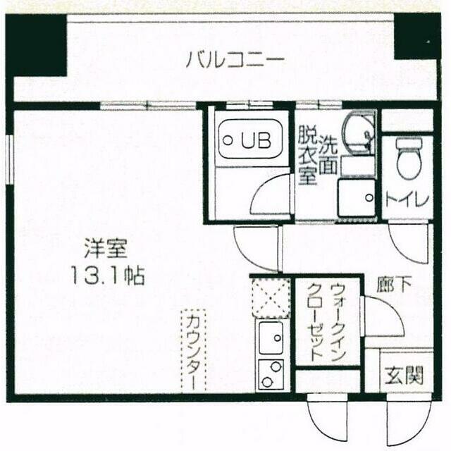 オパールマンション 408号室 間取り