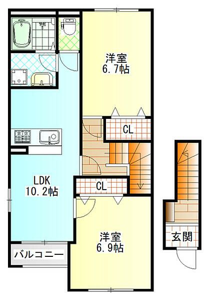 Felice(フェリーチェ) 202号室 間取り