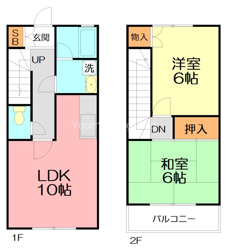 サンライズみかどB 102号室 間取り