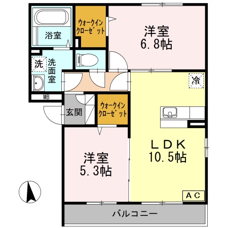 セグンド エスペランサ 302号室 間取り