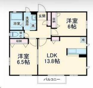 ボナールＤ 201号室 間取り
