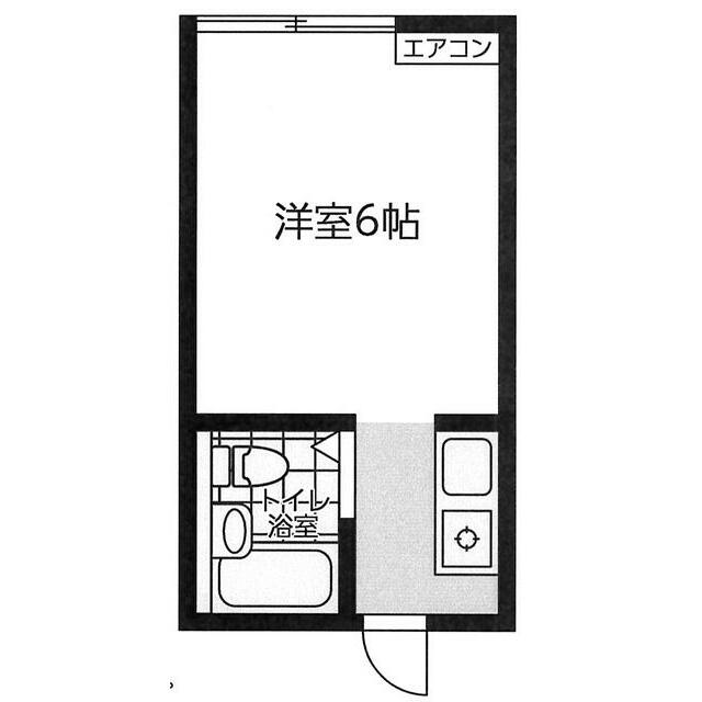 ハイツ竹の子 203号室 間取り
