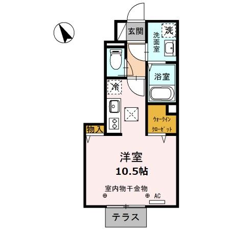 パークヒルズ湘南 102号室 間取り