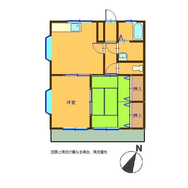 小澤コーポ 203号室 間取り