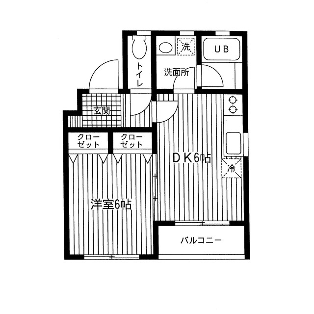 シンプルスタイル 202号室 間取り