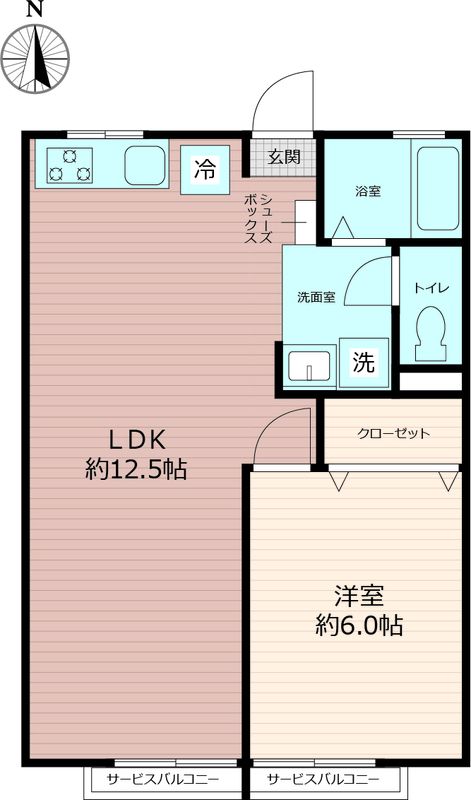 シティハイムハウスＭ２ 203号室 間取り