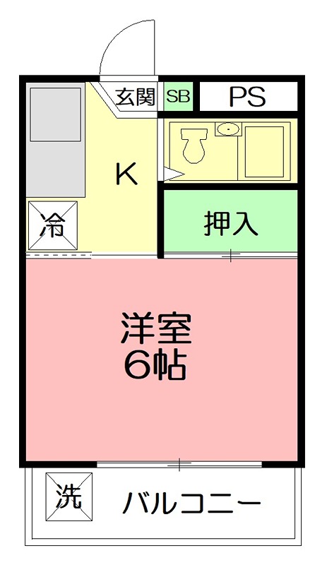 第１コーポナルセ 303号室 間取り