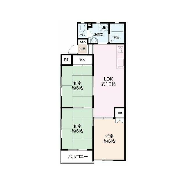 マンション築山第2 203号室 間取り