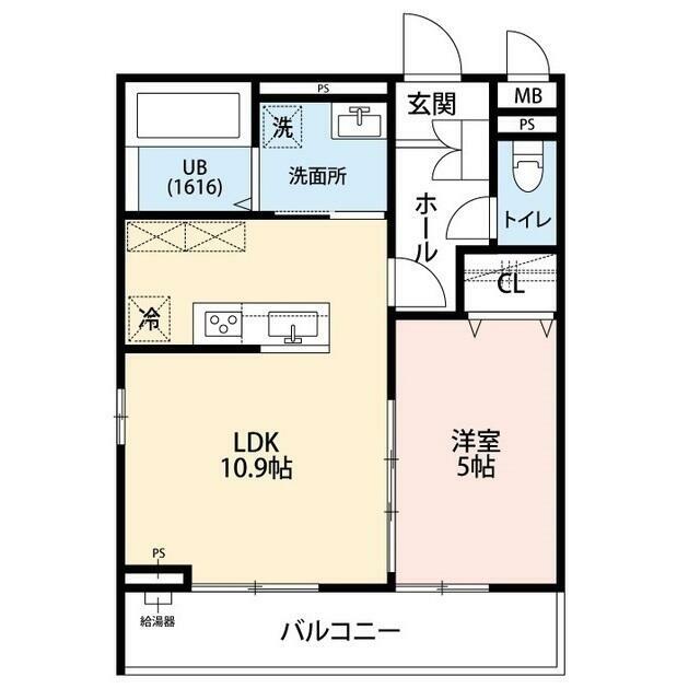リコルテＫ 105号室 間取り