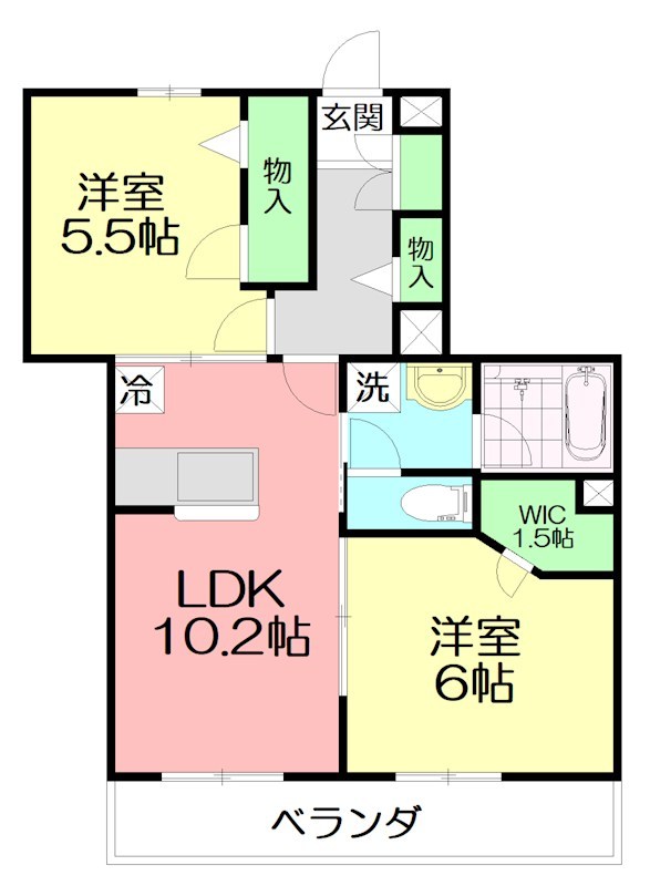 Grand arbre 202号室 間取り